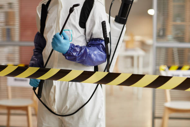 Professional Biohazard Cleanup technician working in Titusville, NJ